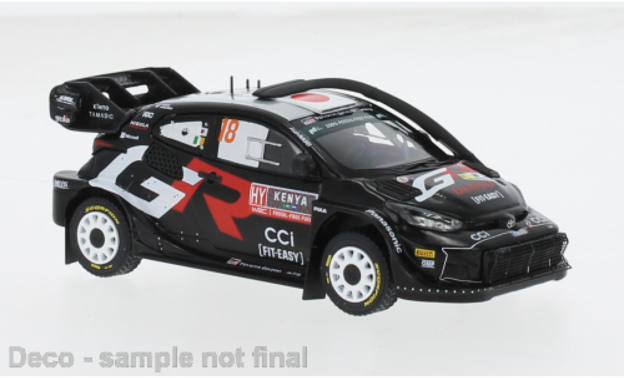 Toyota Yaris 1/43 IXO Rally 1 No.18 WRC Safari Rallye Kenia 2024 1:43 modellino in miniatura
