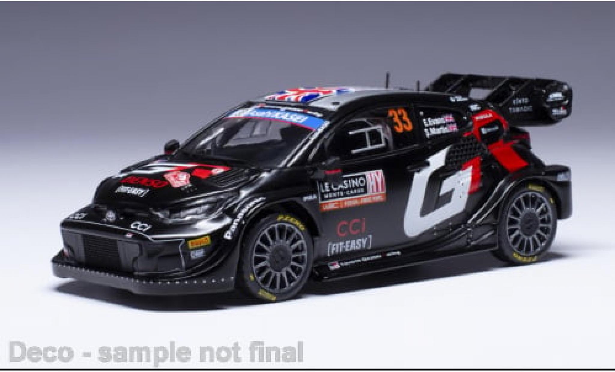 Toyota Yaris 1/43 IXO Rally 1 No.33 WRC Rallye Monte Carlo 2024 1:43 modellino in miniatura