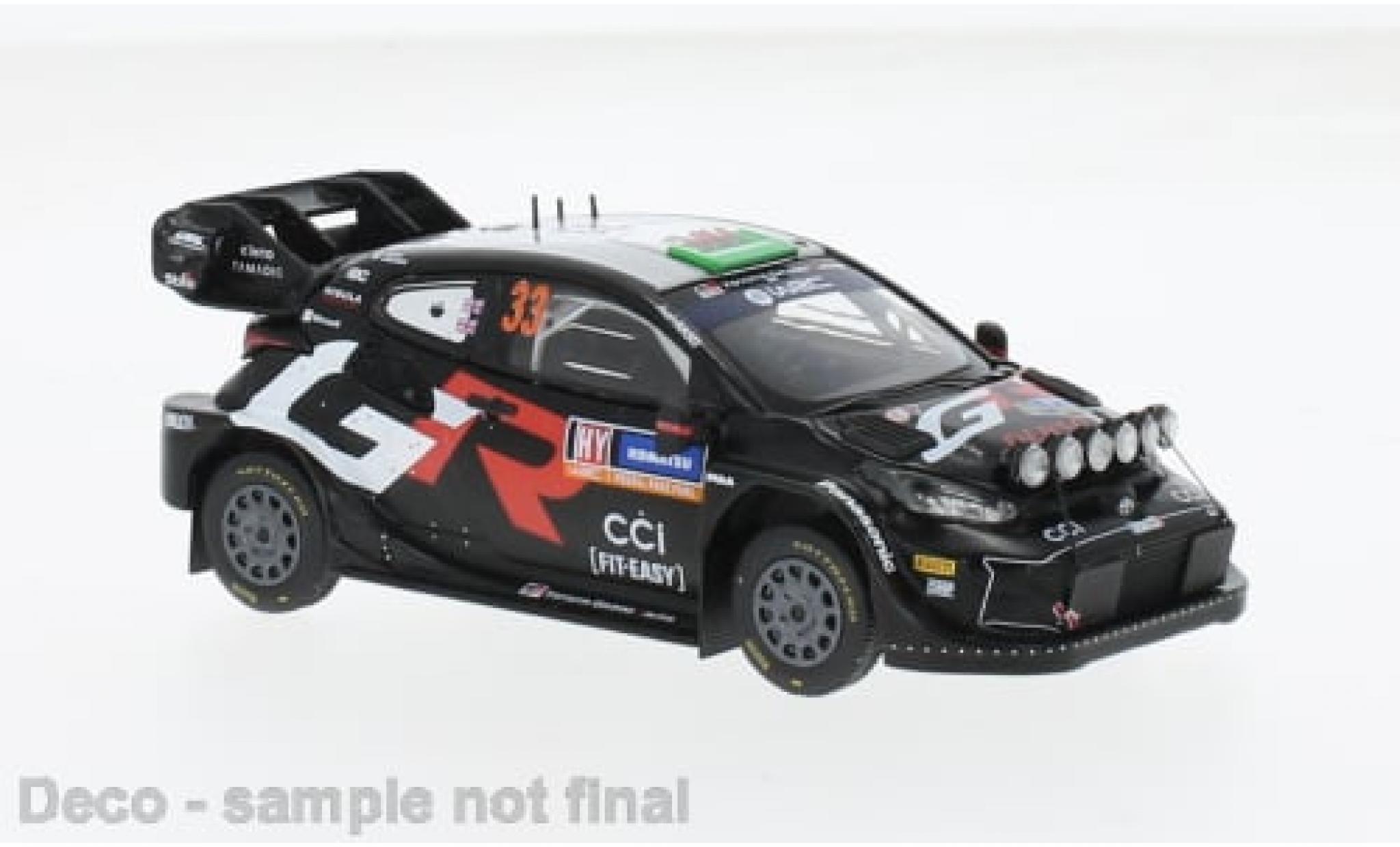 Toyota Yaris 1/43 IXO Rally 1 No.33 WRC Rallye Schweden 2024 1:43 modellino in miniatura