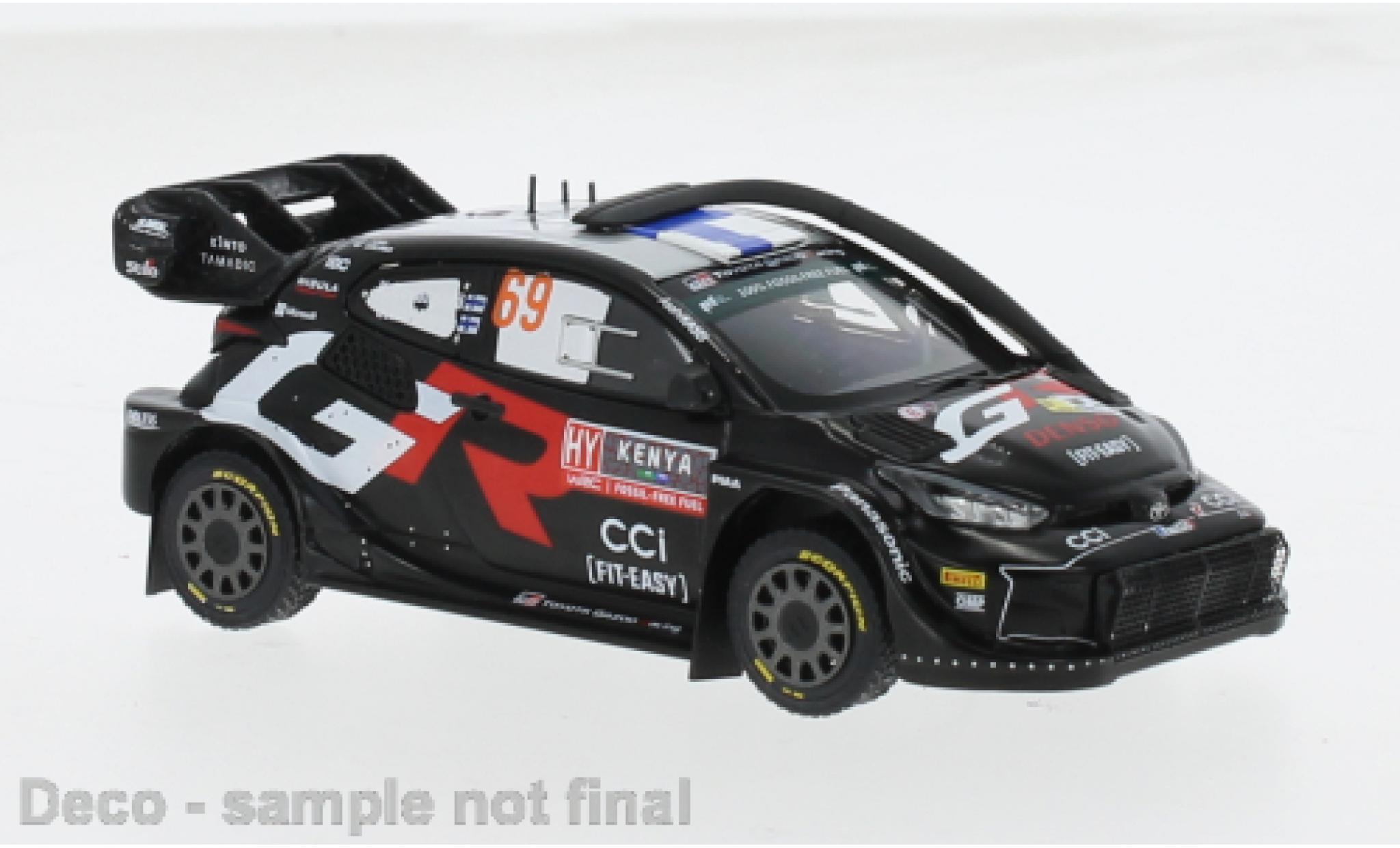 Toyota Yaris 1/43 IXO Rally 1 No.69 WRC Safari Rallye Kenia 2024 1:43 modellino in miniatura