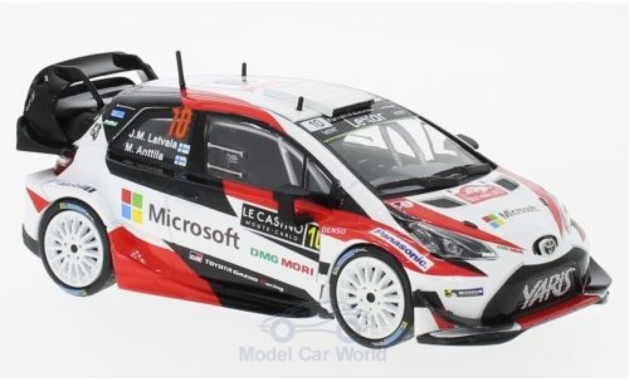Toyota Yaris 1/43 IXO WRC No.10 Microsoft Rallye WM Rallye Monte Carlo 2017 J.M.Latvalla/M.Anttila modellino in miniatura
