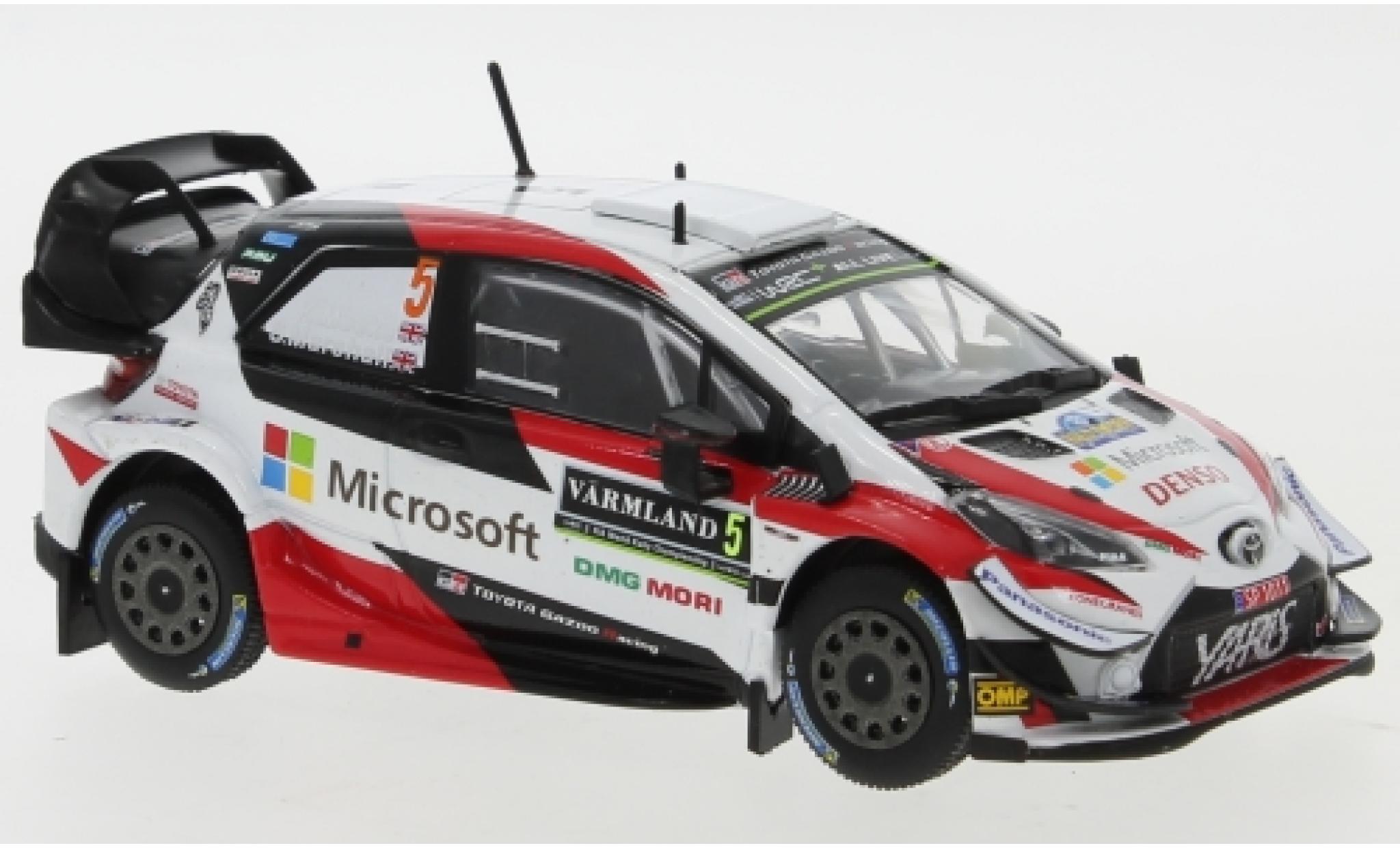 Toyota Yaris 1/43 IXO WRC No.5 Gazoo Racing Microsoft WRC Rally Schweden 2019 K.Meeke/S.Marshall modellino in miniatura