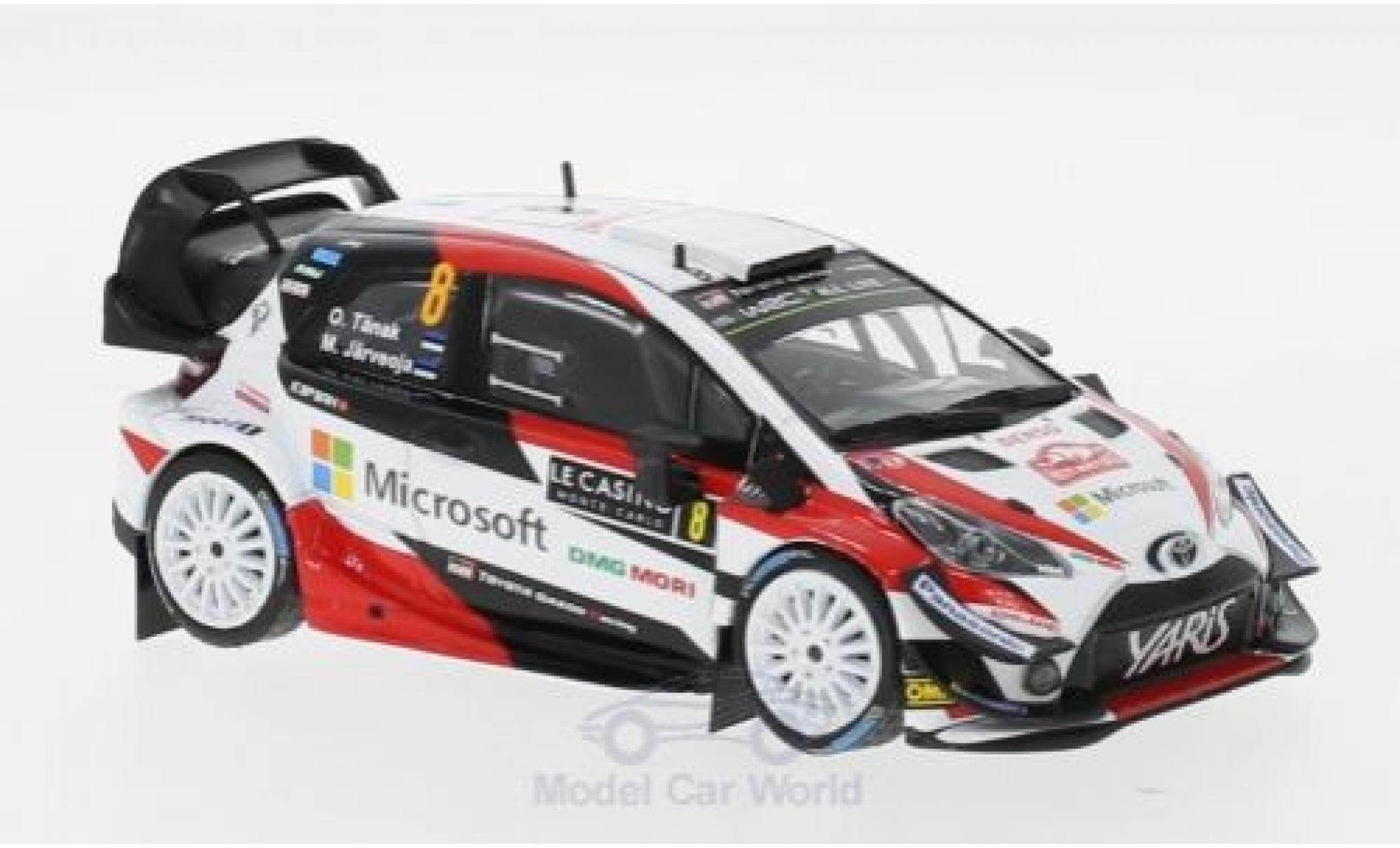 Toyota Yaris 1/43 IXO WRC No.8 Microsoft Rallye WM Rallye Monte Carlo 2018 O.Tänak/M.Järveoja modellino in miniatura