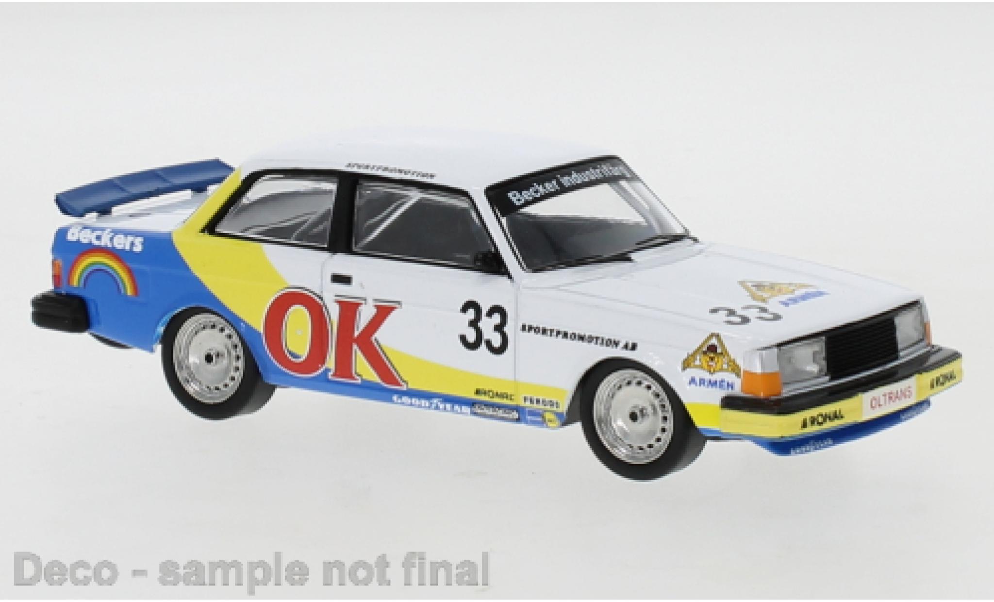 Volvo 240 1/43 IXO No.3 ETCC Zolder 1985 P-G.Andersson/M.Linden modellino in miniatura