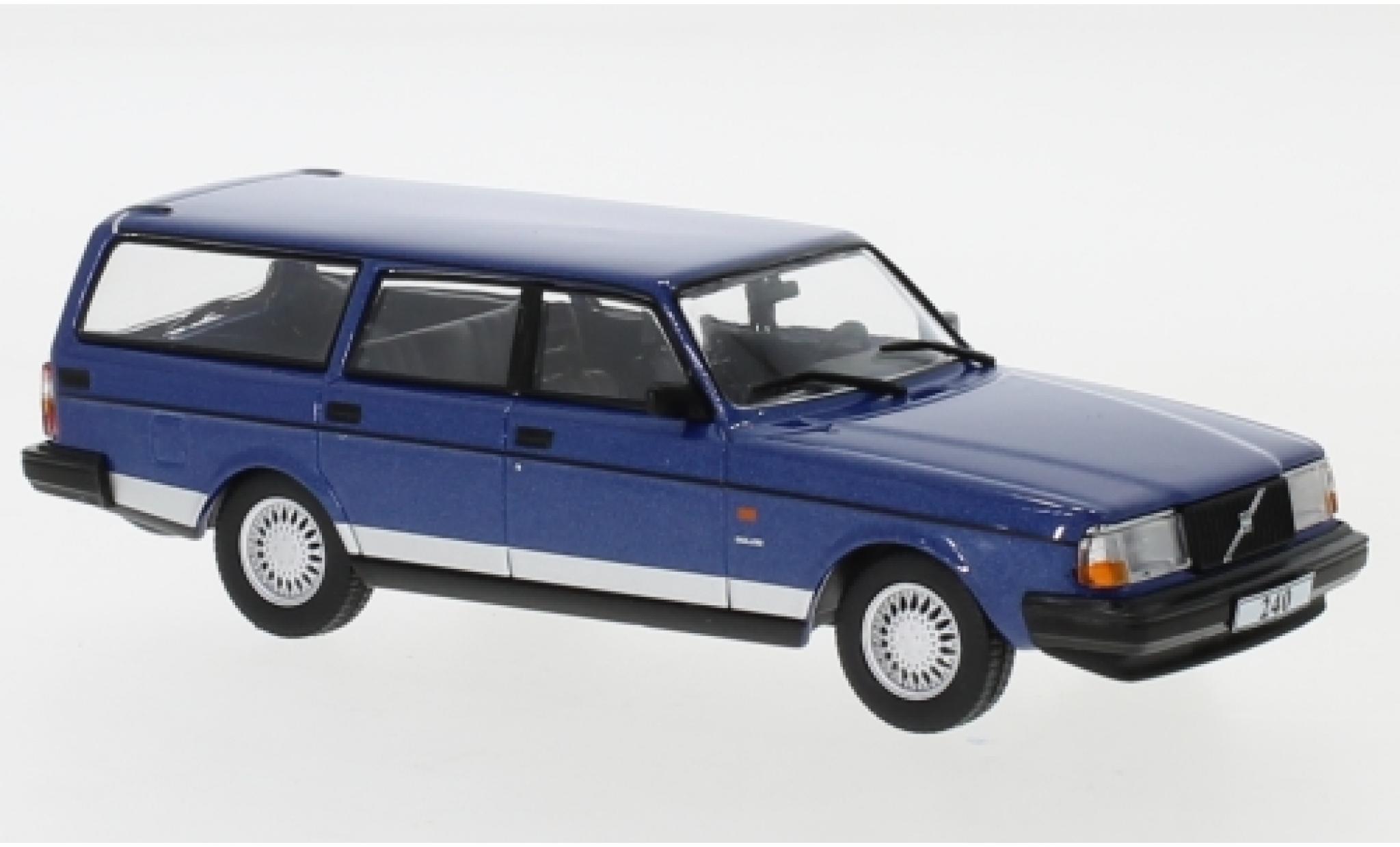 Volvo 240 1/43 IXO Polar metallico blu 1988 modellino in miniatura