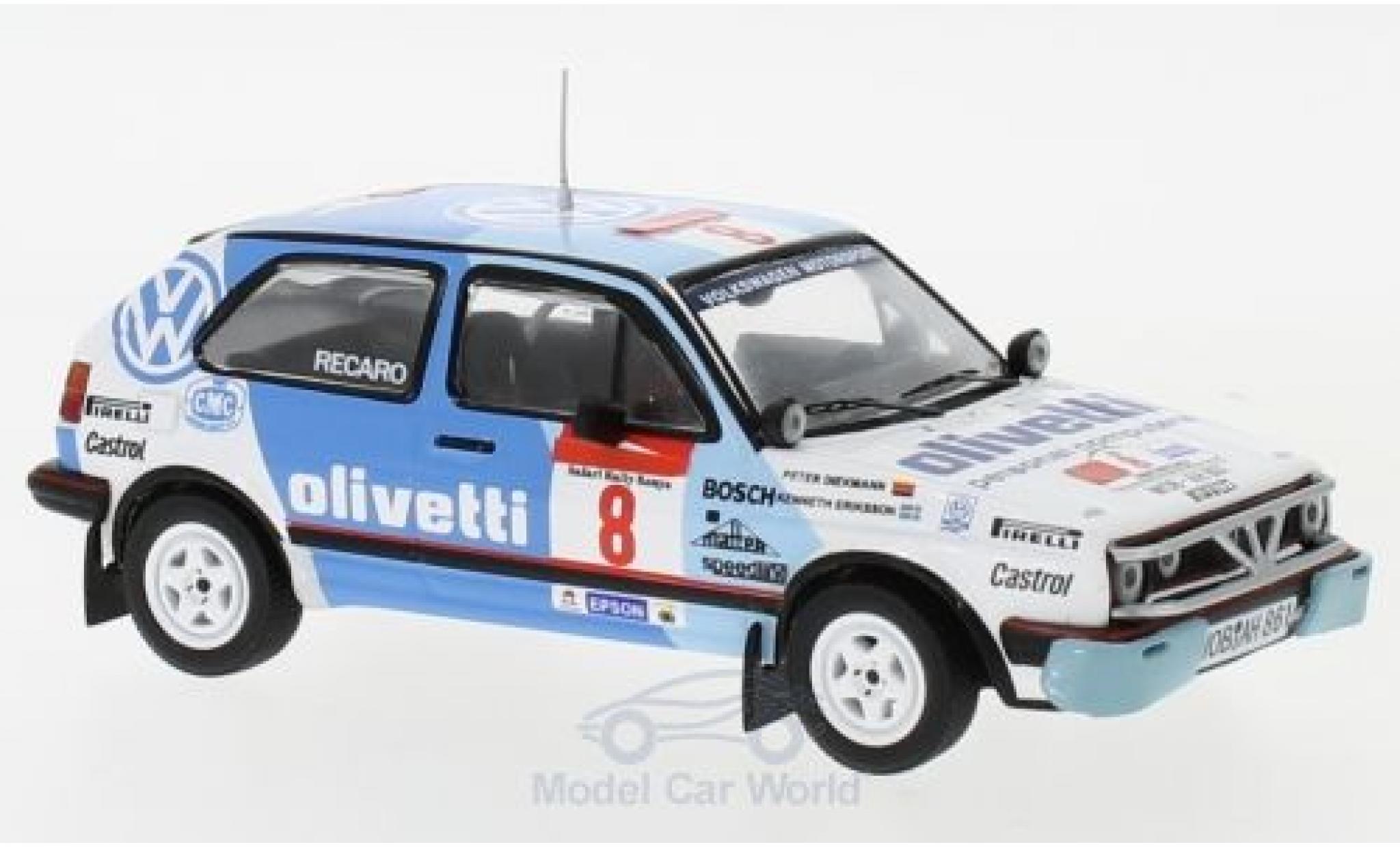 Volkswagen Golf 1/43 IXO II GTI 16V No.8 Motorsport Rallye WM Safari Rallye 1987 M.Ericsson/P.Diekmann modellino in miniatura