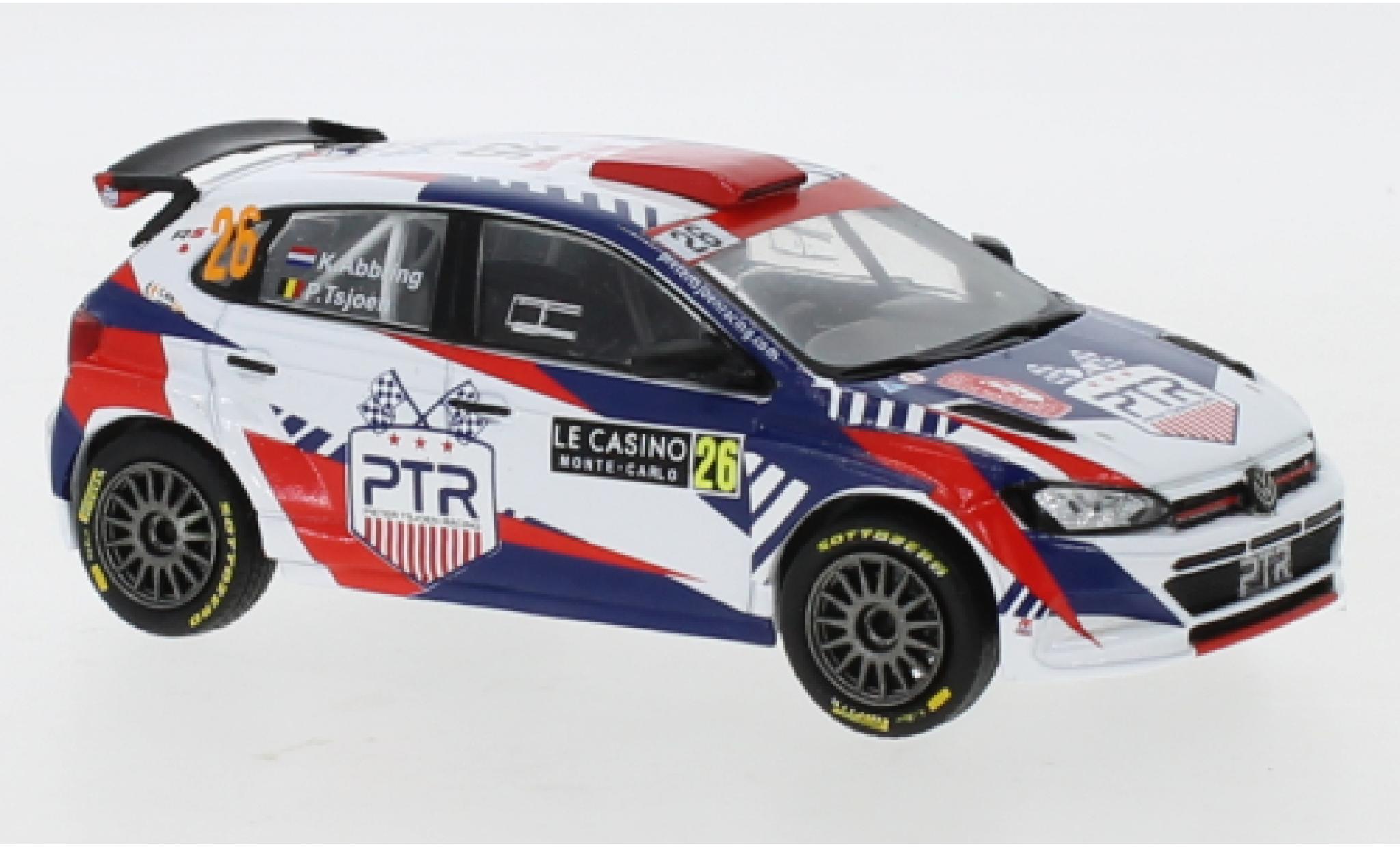 Volkswagen Polo 1/43 IXO GTI R5 No.26 Rally Monte Carlo 2021 K.Abbring/P.Tsjoen modellino in miniatura