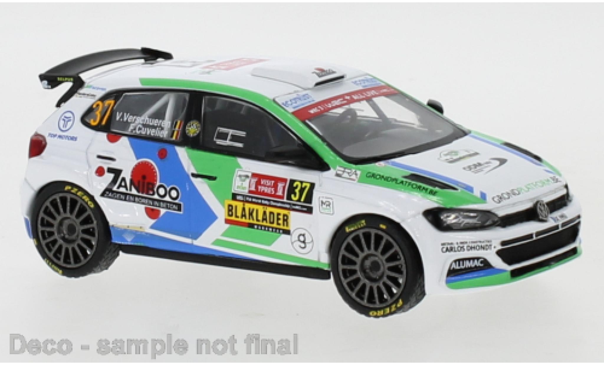 Volkswagen Polo 1/43 IXO GTI R5 No.37 Rally Ypres 2021 V.Verschueren/F.Cuvelier modellino in miniatura