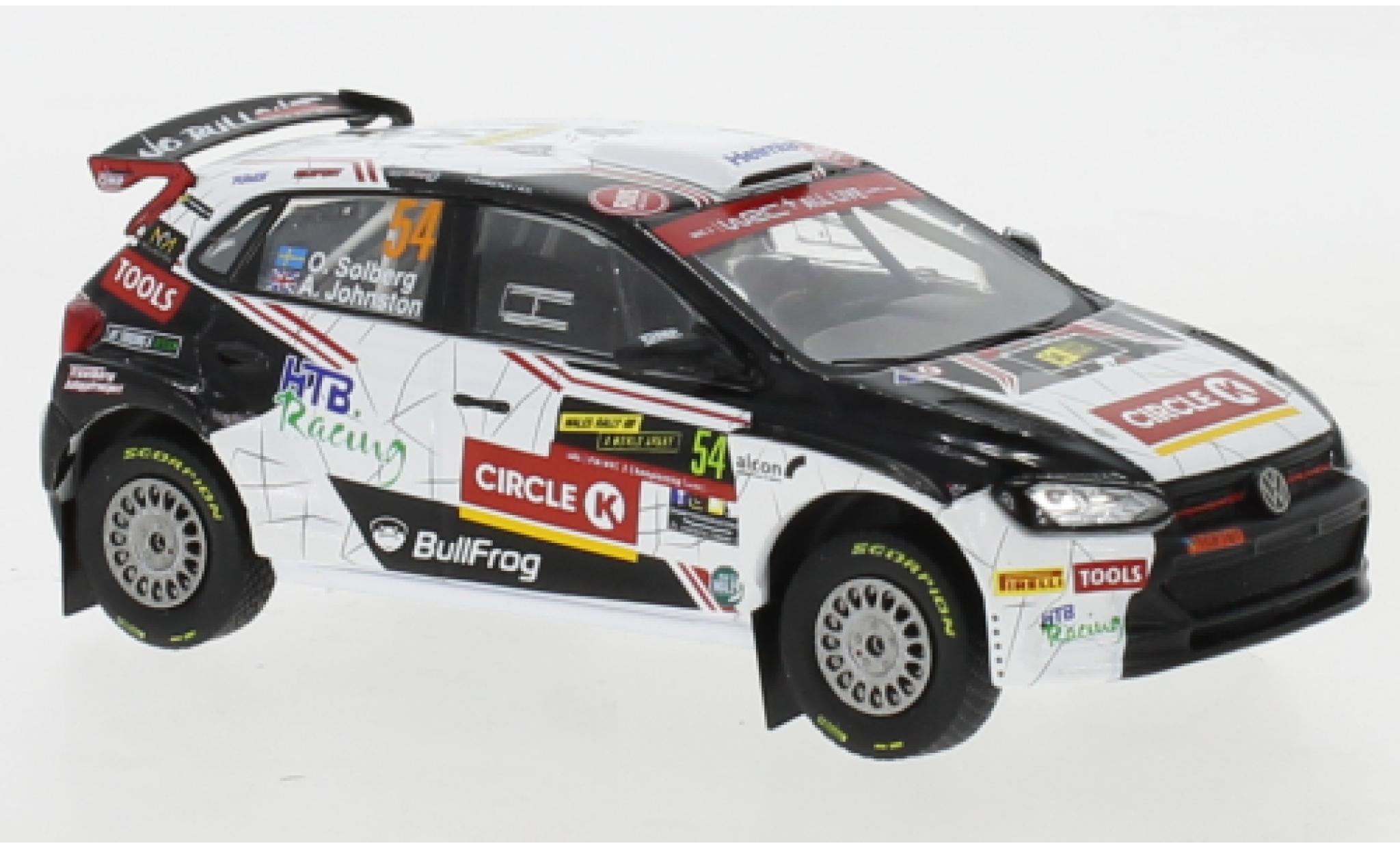 Volkswagen Polo 1/43 IXO GTI R5 No.54 Rallye Wales 2019 O.Solberg/A.Johnston modellino in miniatura