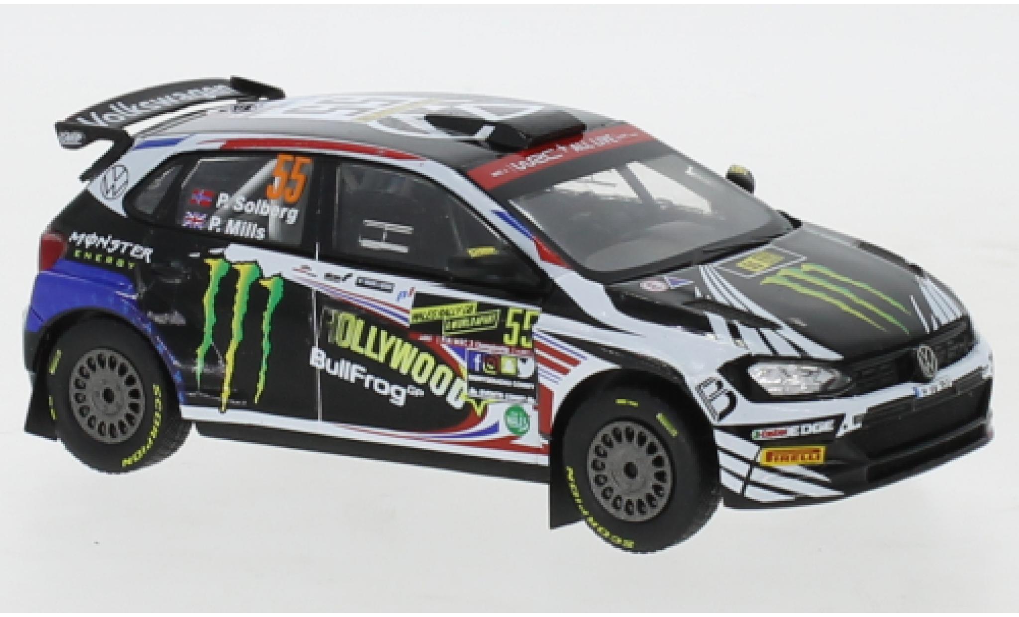 Volkswagen Polo 1/43 IXO GTI R5 No.55 Rallye Wales 2019 P.Solberg/P.Mills modellino in miniatura