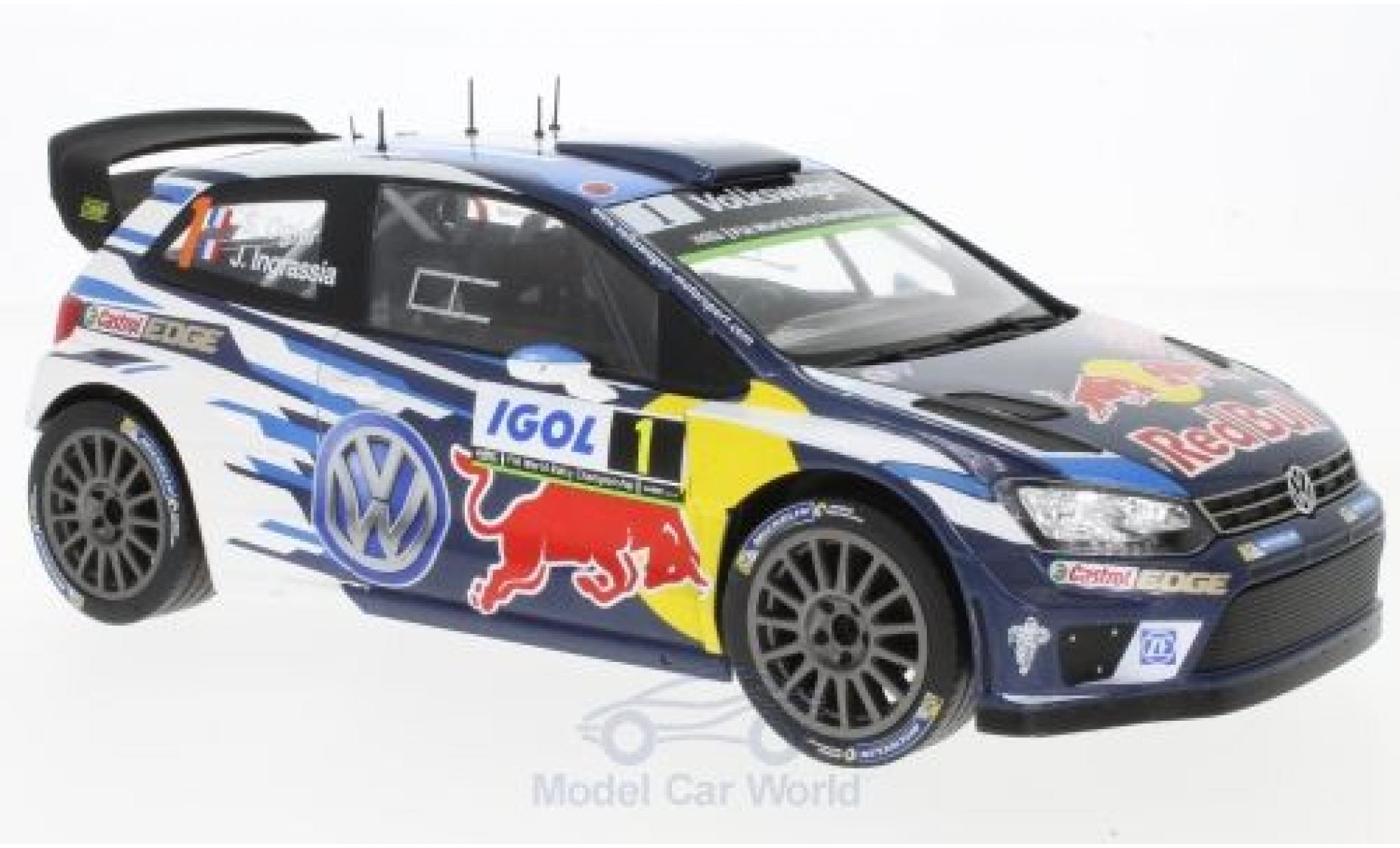 Volkswagen Polo 1/18 IXO R WRC No.1 Motorsport Red Bull Rallye WM Tour de Corse 2016 S.Ogier/J.Ingrassia modellino in miniatura