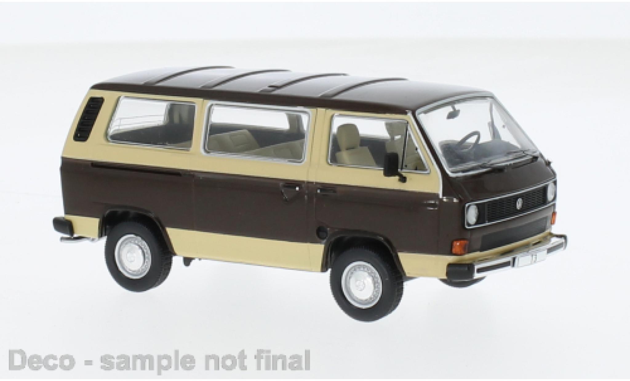 Volkswagen T3 1/43 IXO Caravelle braun/beige 1981 1:43 modellino in miniatura