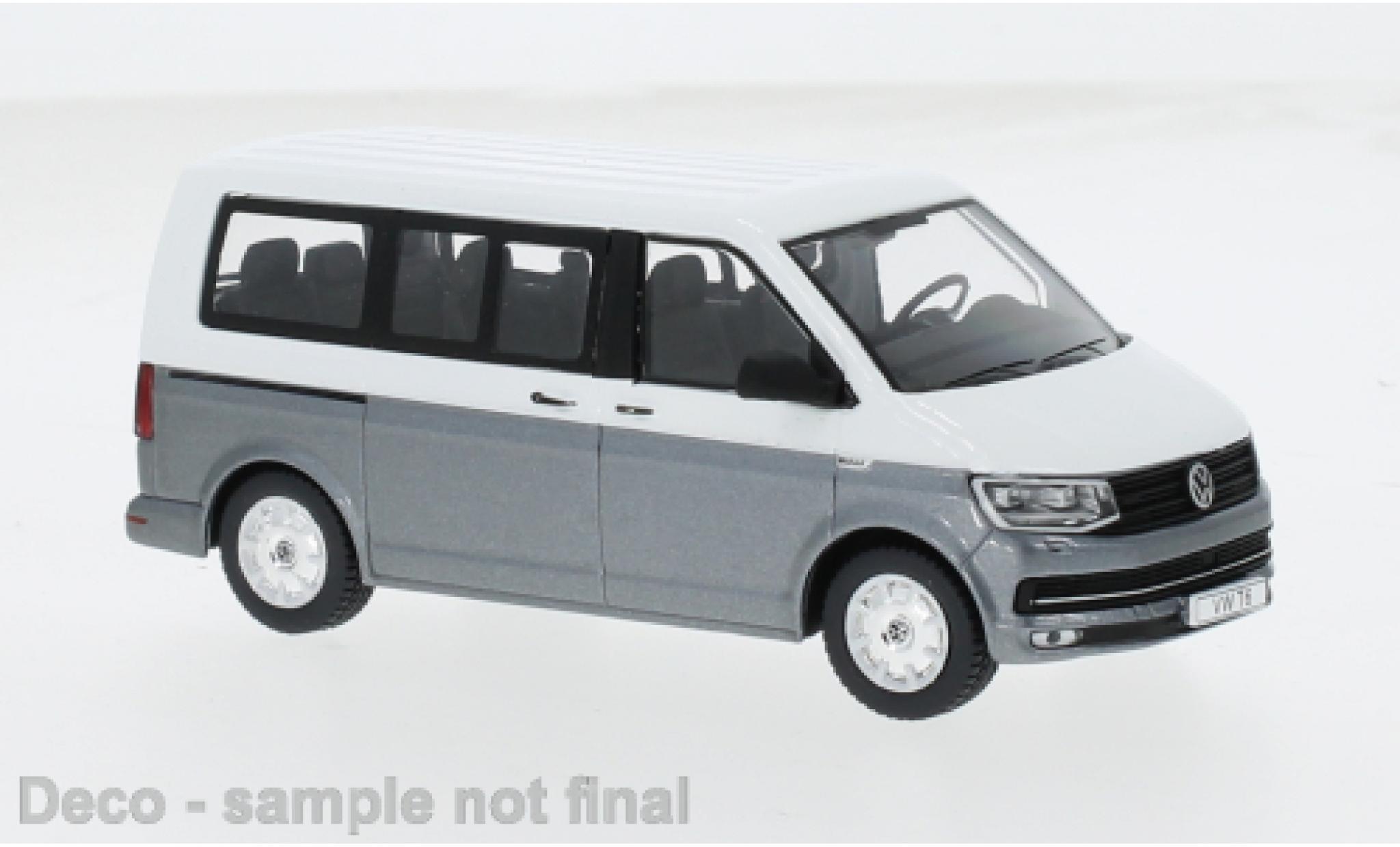 Volkswagen T6 1/43 IXO Multivan weiss/grau 2017 1:43 modellino in miniatura