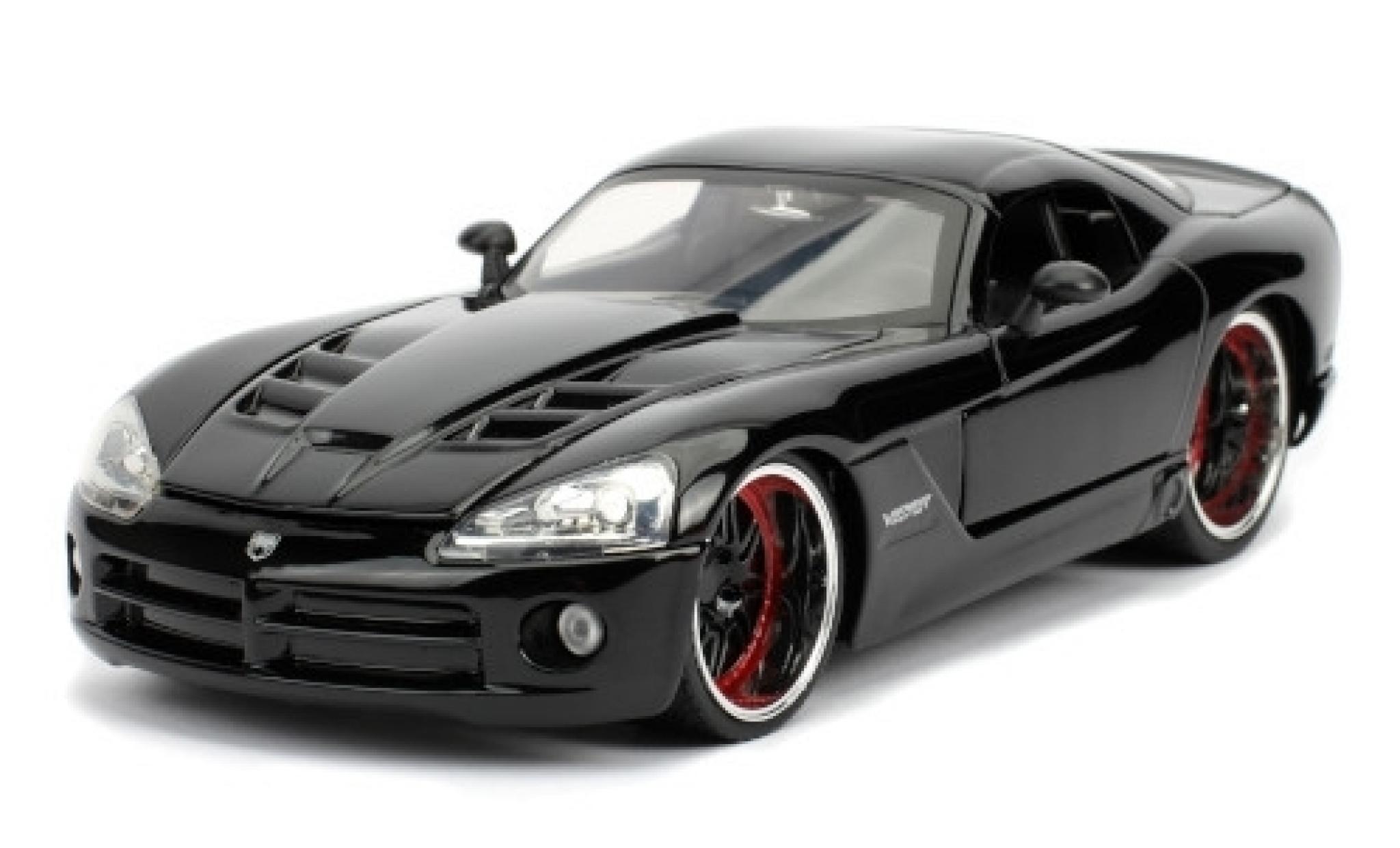 Dodge Viper 1/24 Jada Toys t SRT-10 Tuning nero Fast & Furious modellino in miniatura