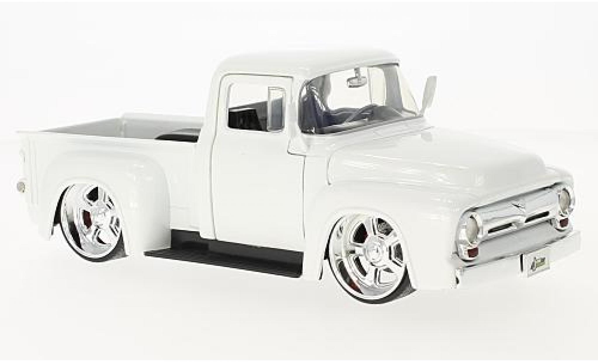 Ford F-1 1/24 Jada Toys 00 Pick Up metallico bianco 1956 modellino in miniatura