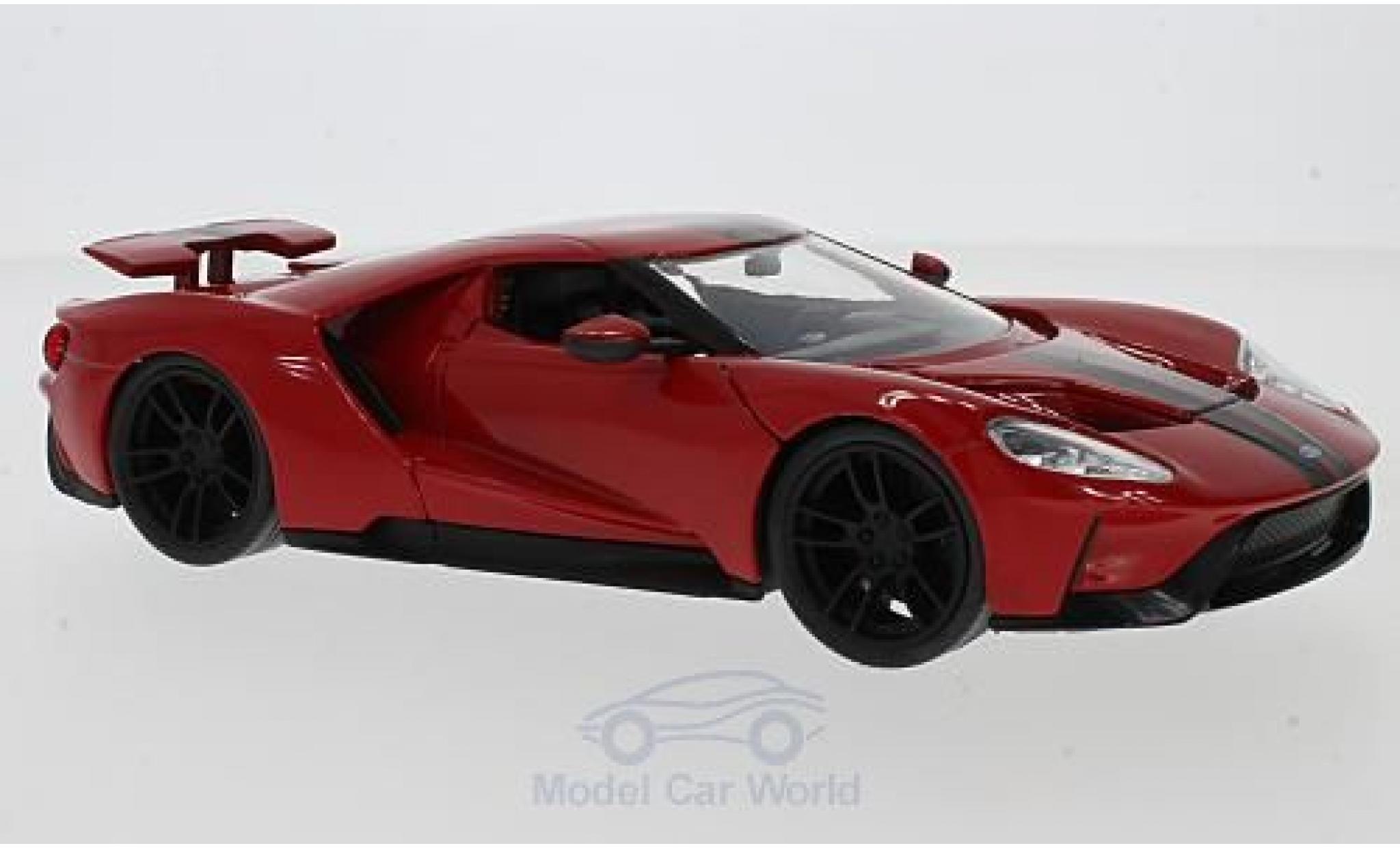 Ford GT 1/24 Jada Toys rosso 2017 modellino in miniatura