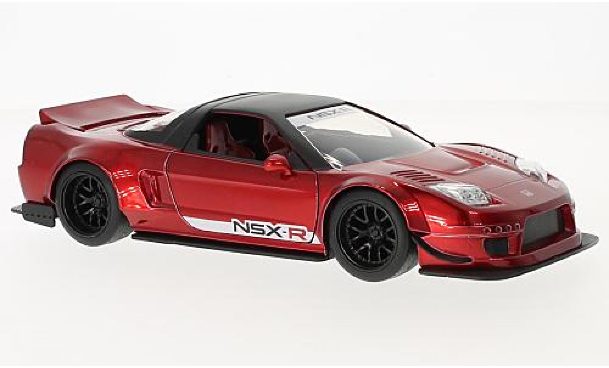 Honda NSX 1/24 Jada Toys Type-R metallico rosso/nero RHD 2002 Japan Spec - Widebody modellino in miniatura