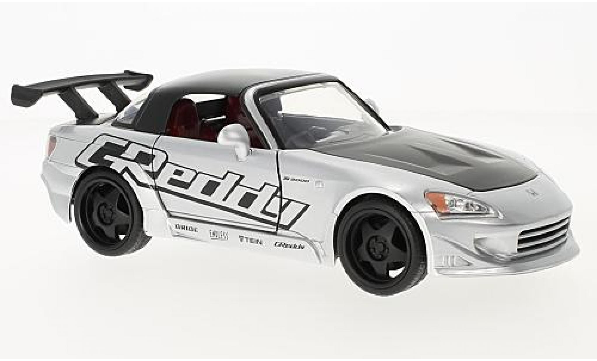 Honda S2000 1/24 Jada Toys grigio/nero 2001 modellino in miniatura