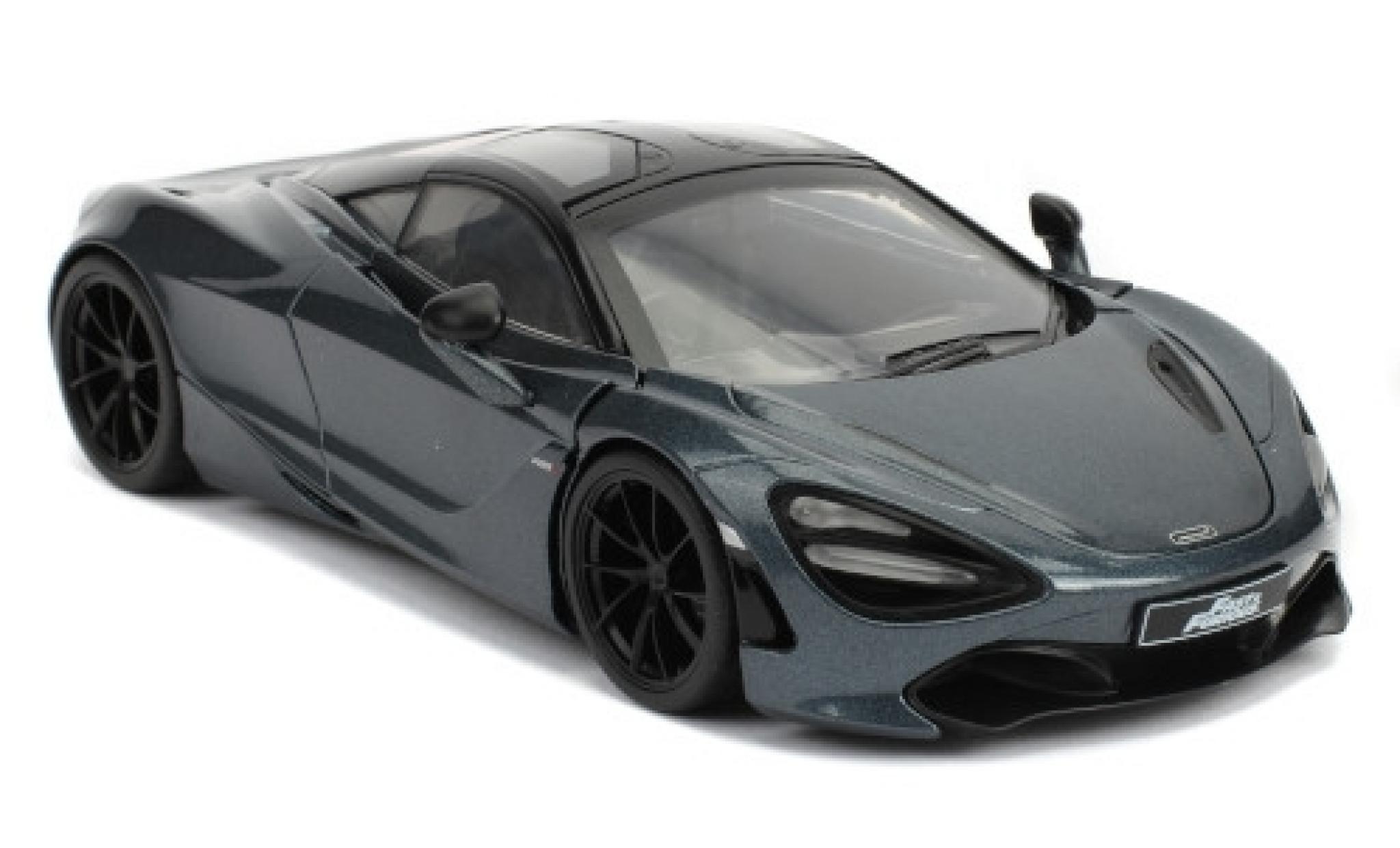 McLaren 720 1/24 Jada Toys S metallico grigio/nero RHD Fast & Furious modellino in miniatura