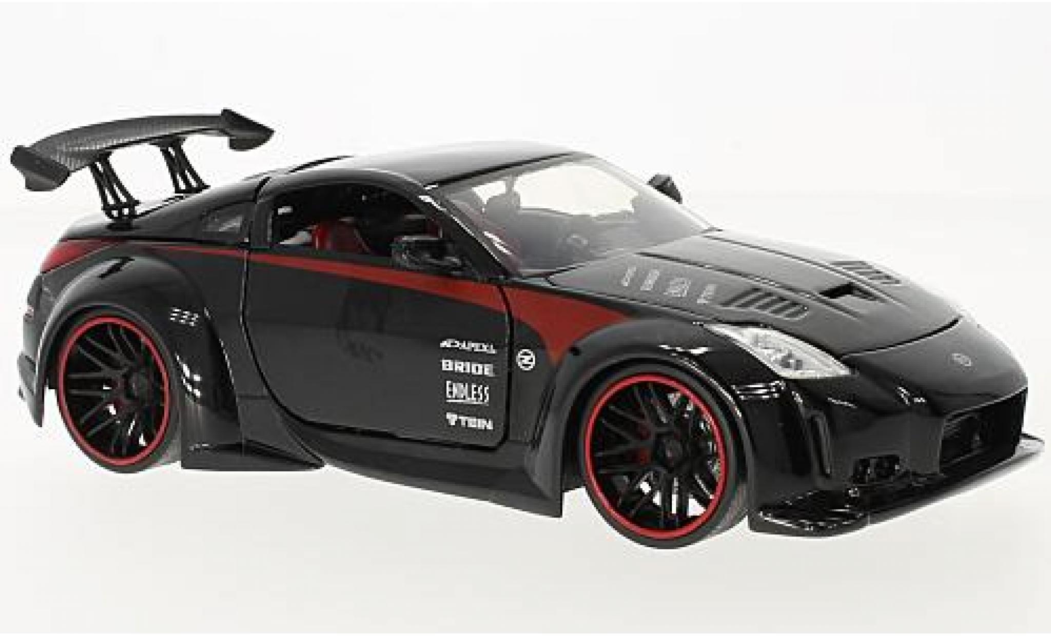 Nissan 350Z 1/24 Jada Toys nero 2003 modellino in miniatura