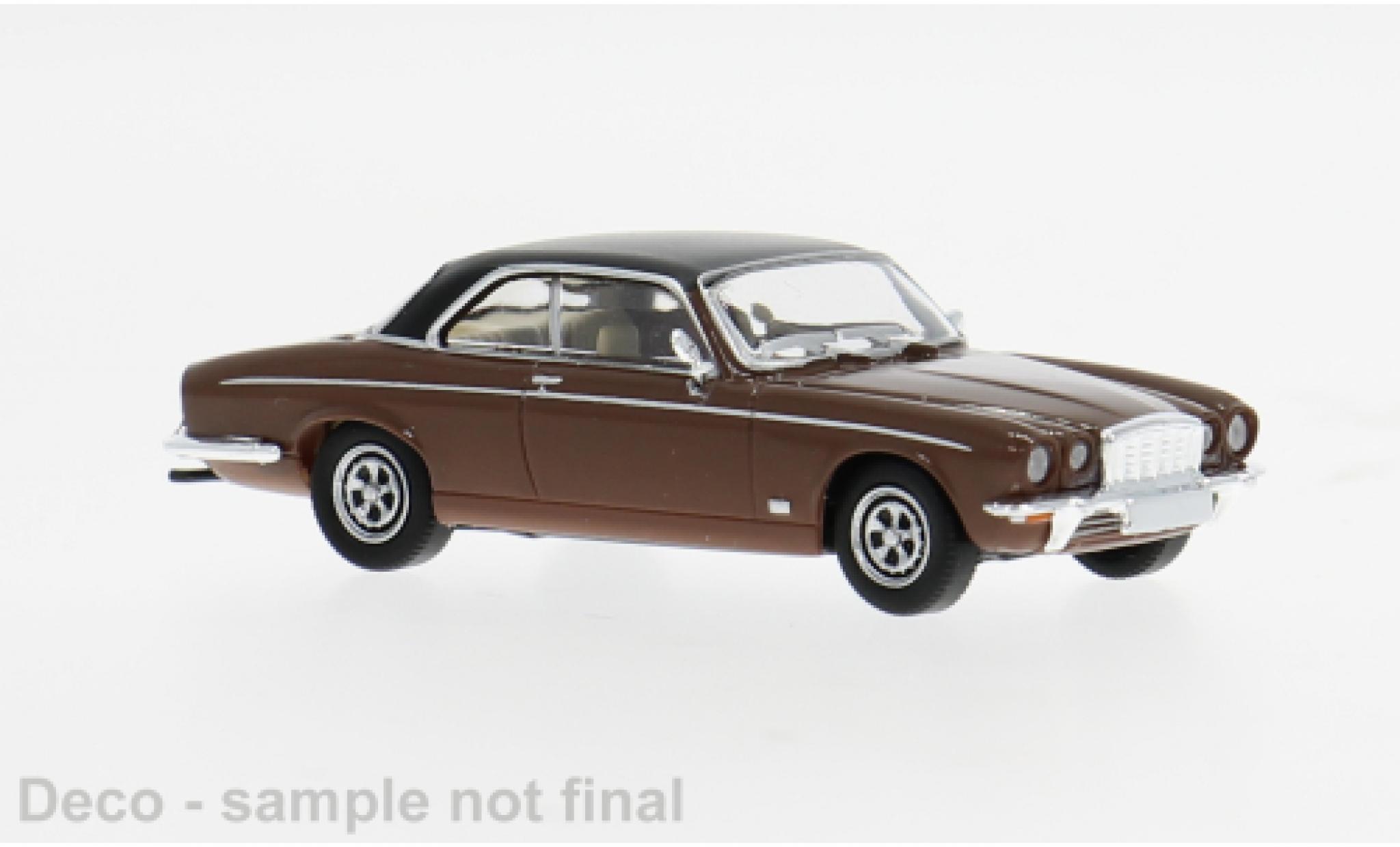 Jaguar XJ 1/87 PCX87 -C braun/schwarz 1973 1:87 modellino in miniatura