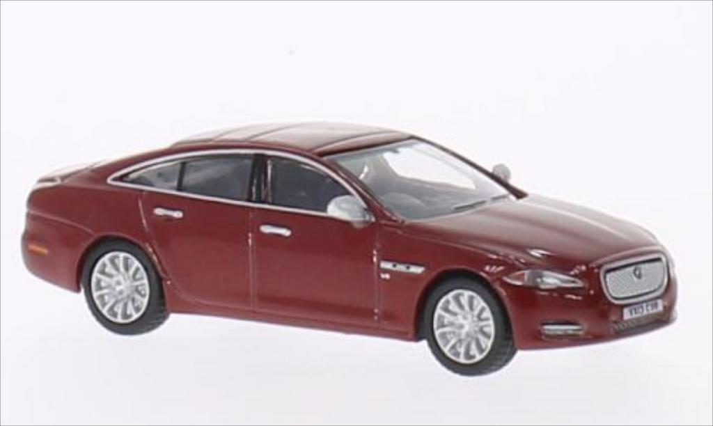 Jaguar XJ 1/76 Oxford metallico rosso RHD modellino in miniatura