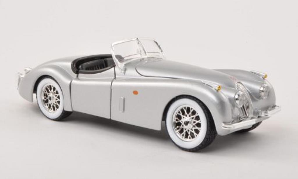 Jaguar XK 120 1/24 Burago 120 Roadster grigio LHD 1948 modellino in miniatura