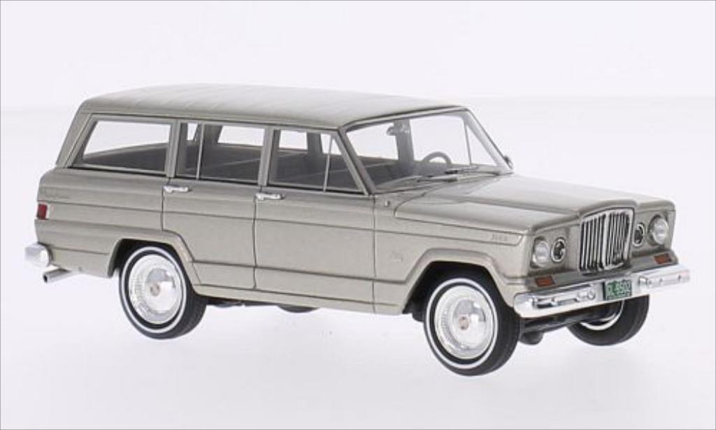 Jeep Wagoneer 1/43 GLM metallico beige 1962 modellino in miniatura