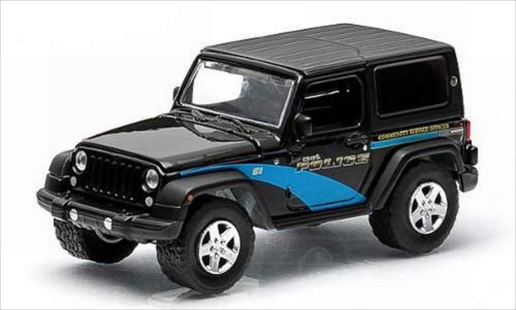 Jeep Wrangler 1/64 Greenlight Geneva Police 2012 modellino in miniatura