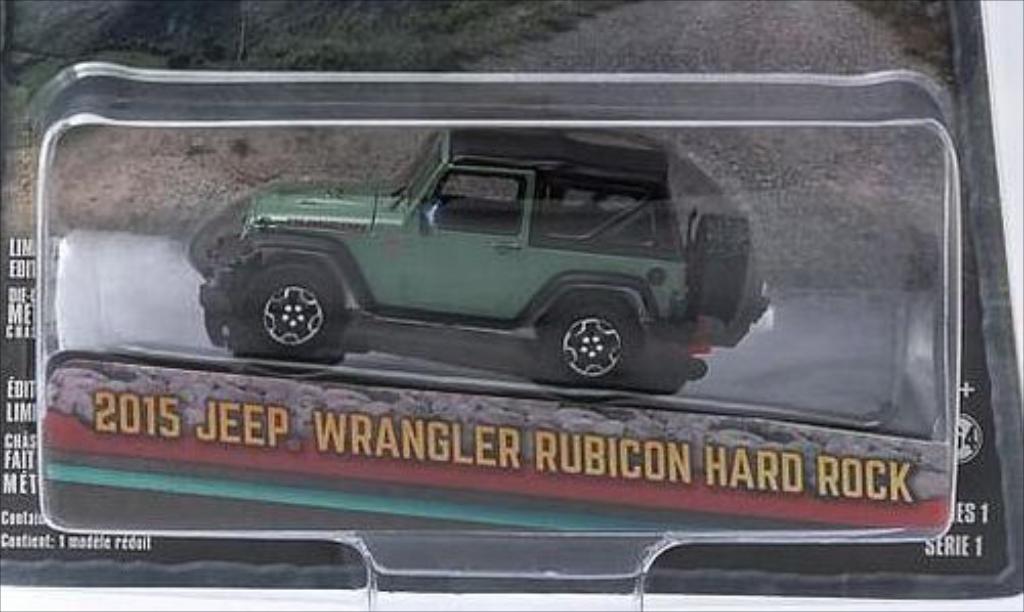 Jeep Wrangler 1/64 Greenlight grun/matt-nero 2015 modellino in miniatura