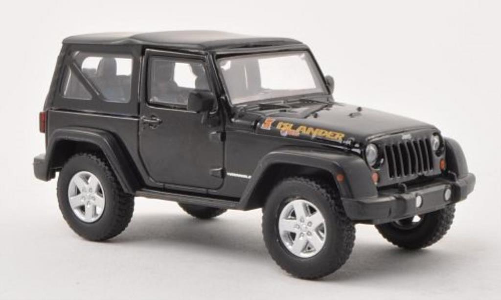 Jeep Wrangler 1/43 Greenlight Islander Edition nero 2010 modellino in miniatura