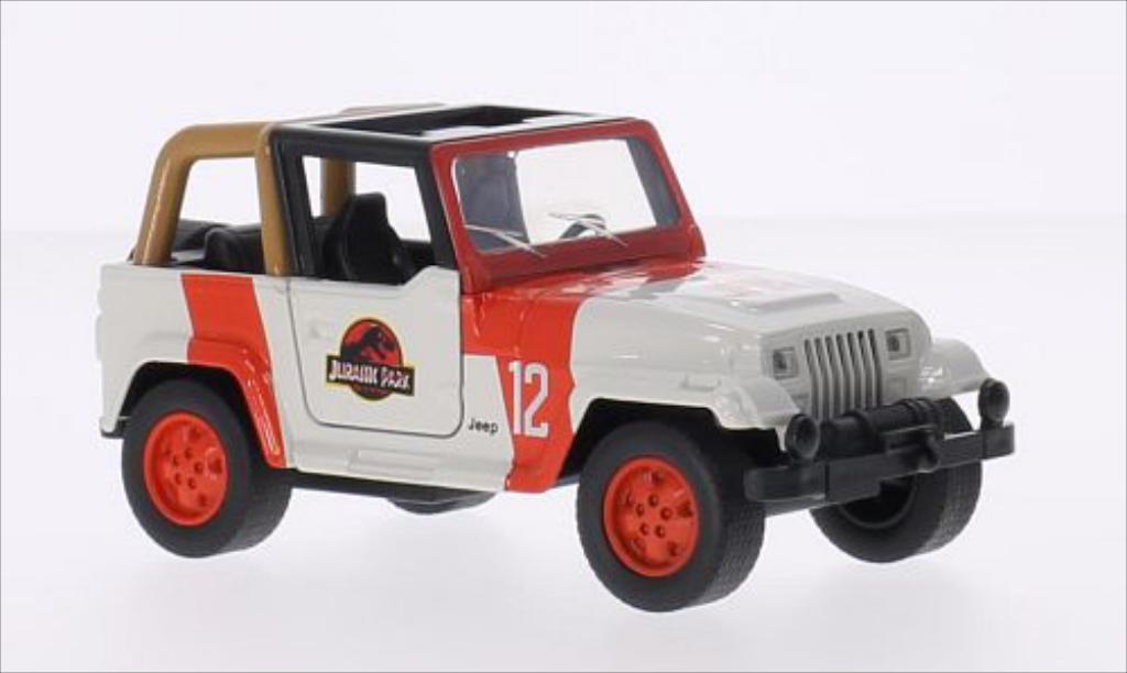 Jeep Wrangler 1/43 Jada Toys Jurassic Park modellino in miniatura