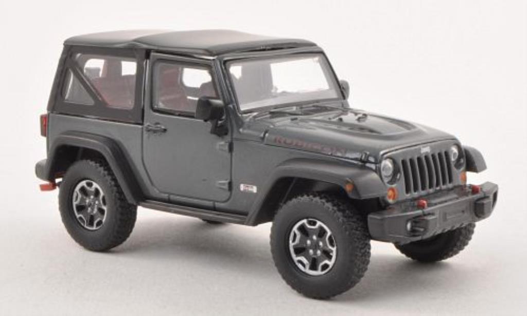 Jeep Wrangler 1/43 Greenlight Rubicon 10th Anniversary grigio 2013 modellino in miniatura