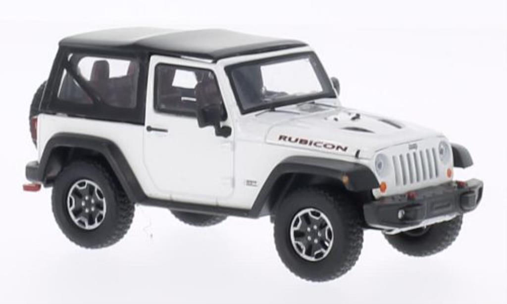 Jeep Wrangler 1/43 Greenlight Rubicon 10th Anniversary bianco 2013 modellino in miniatura