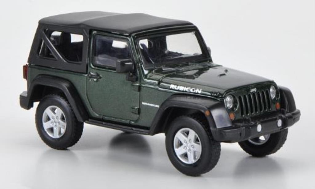 Jeep Wrangler 1/43 Greenlight Rubicon Softtop grun 2012 modellino in miniatura