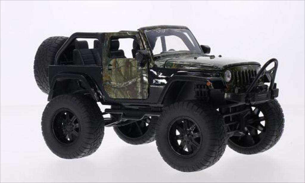 Jeep Wrangler 1/24 Jada Toys nero/Dekor 2007 modellino in miniatura