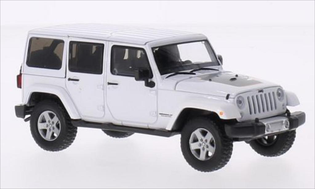 Jeep Wrangler 1/43 Greenlight Unlimited bianco 2011 modellino in miniatura