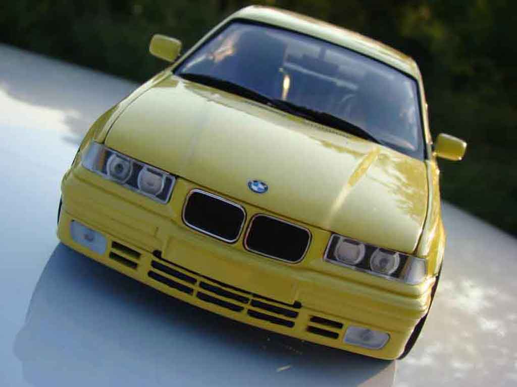 Bmw 325 E36 1/18 Ut Models E36 e36 coupe giallo kitee m3 modellino in miniatura
