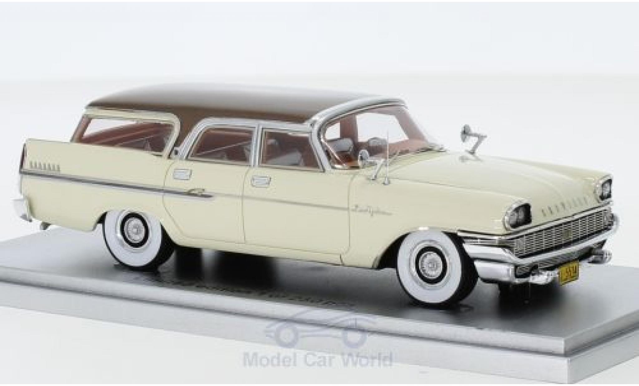 Chrysler New Yorker 1/43 Kess Town & Country Wagon bianco/marroneee 1958 modellino in miniatura
