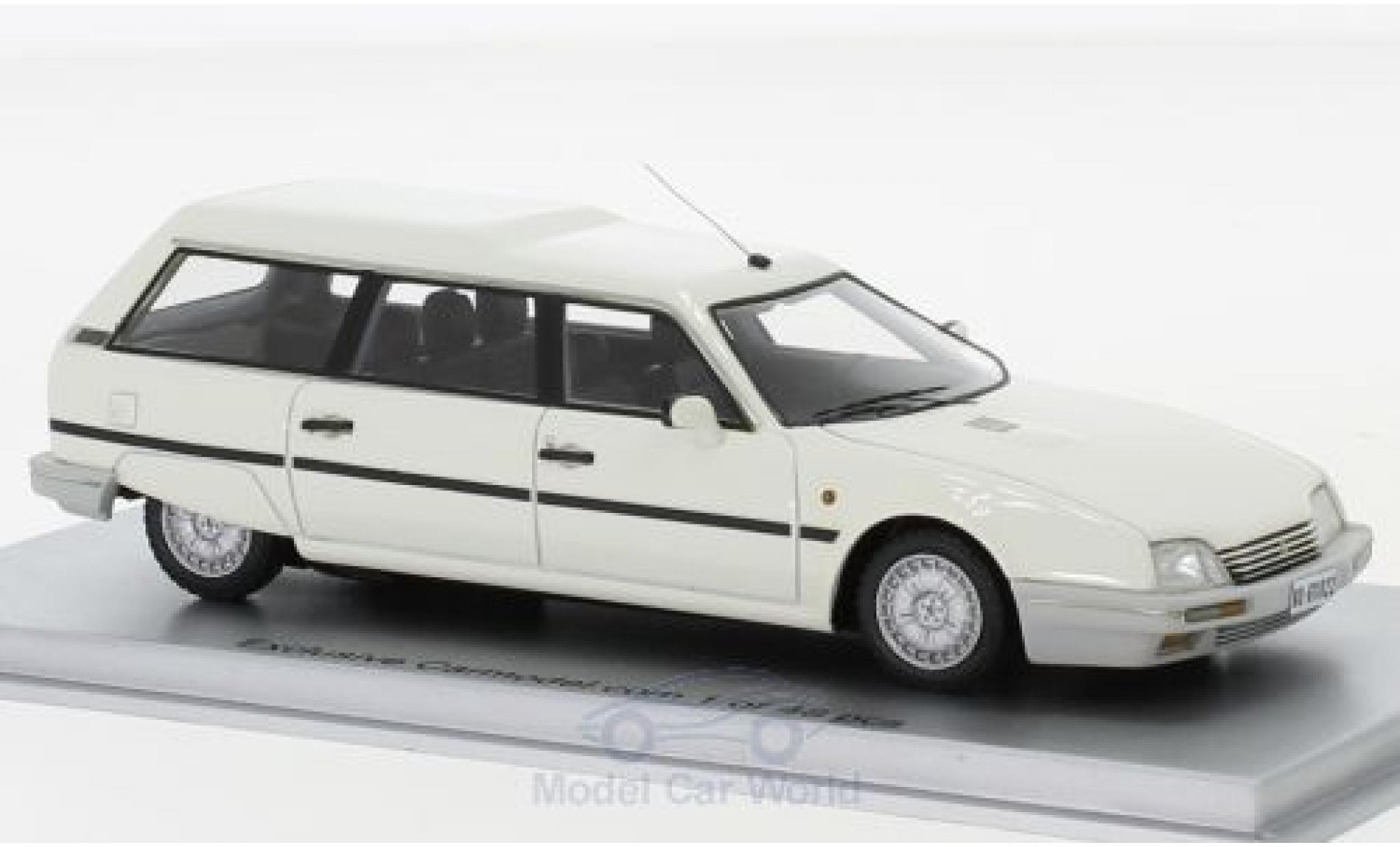 Citroen CX 1/43 Kess 25 TRD Turbo 2 Break bianco 1986 modellino in miniatura