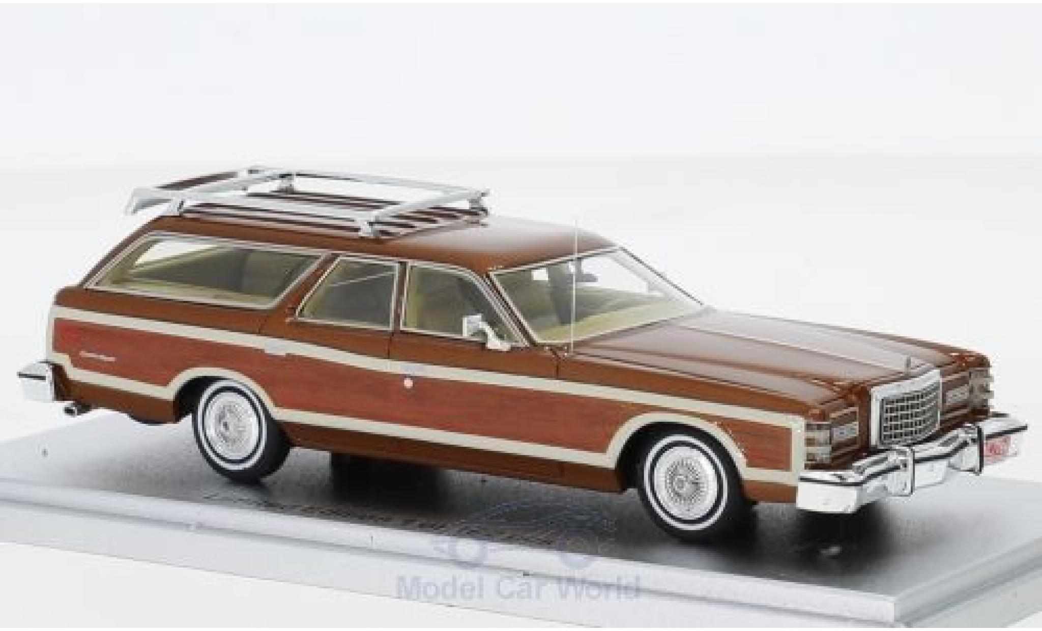Ford LTD 1/43 Kess Country Squire metallico bronze/Holzoptik 1978 modellino in miniatura