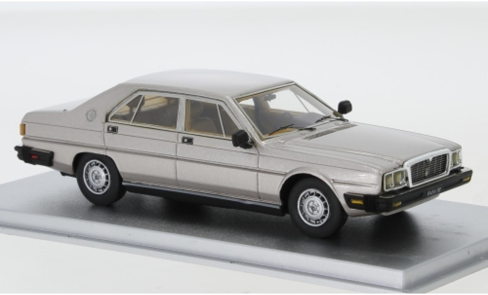 Maserati Quattroporte 1/43 Kess III 4.9 metallico beige 1983 modellino in miniatura