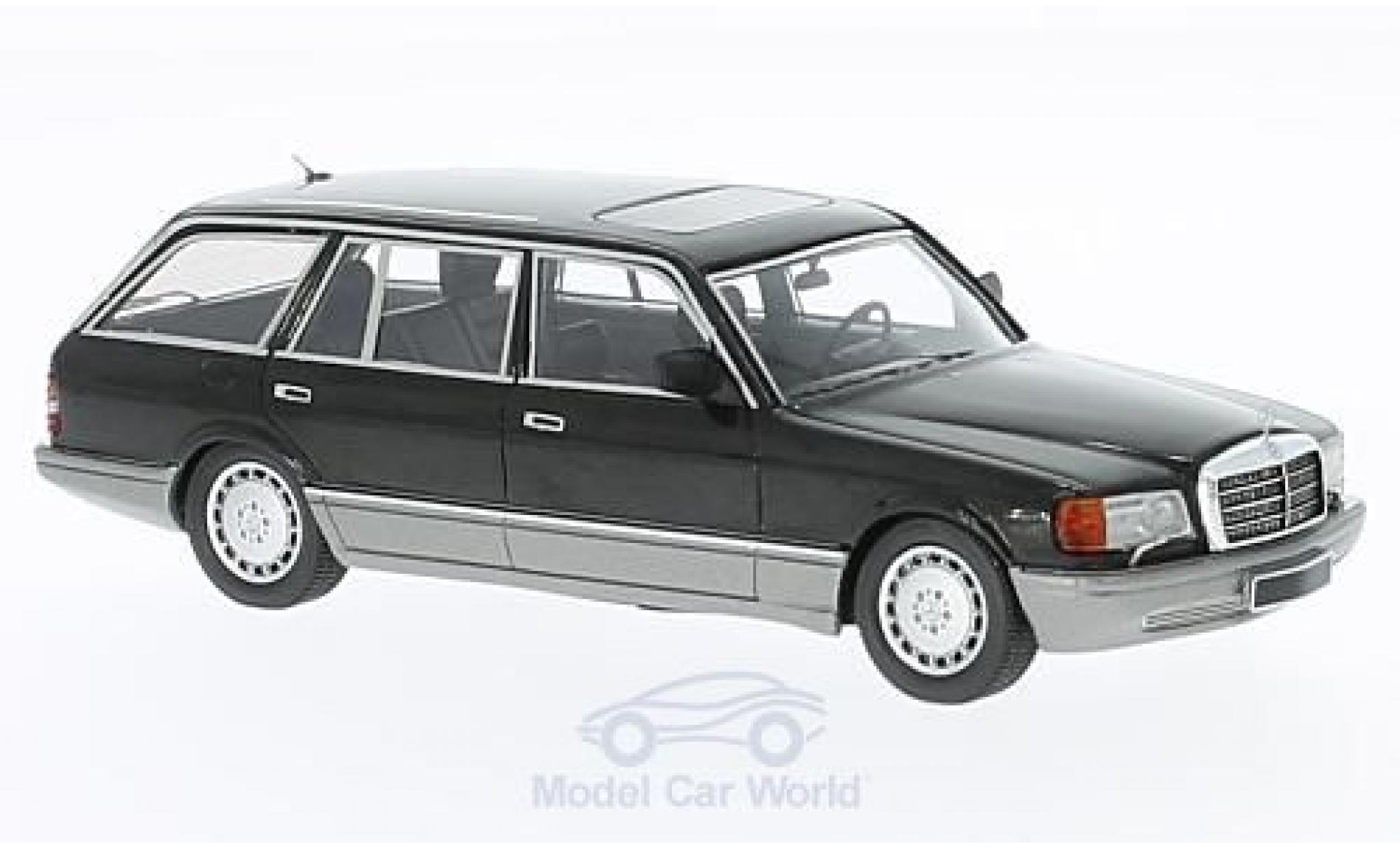 Mercedes 560 1/43 Kess TEL Kombi (W126) nero 1990 modellino in miniatura
