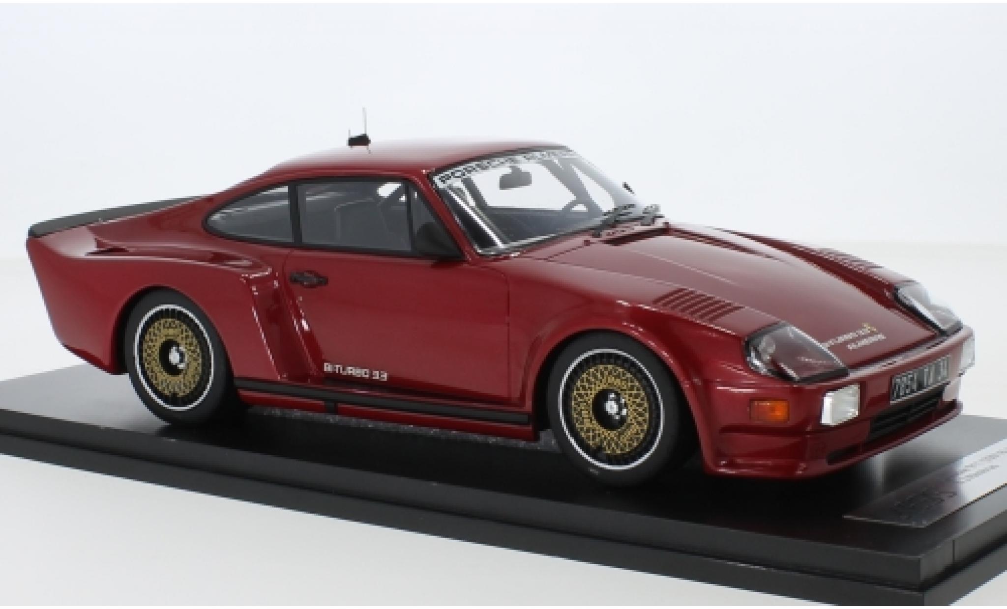 Porsche 993 Turbo 1/18 Kess 911 (930) Biturbo 3.3 Almeras metallico rosso 1 modellino in miniatura