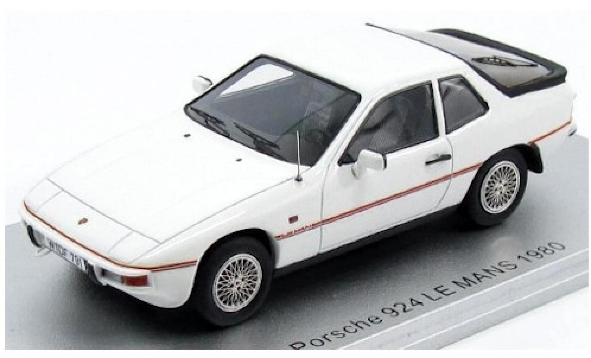 Porsche 924 1/43 Kess Le Mans bianco 1980 modellino in miniatura