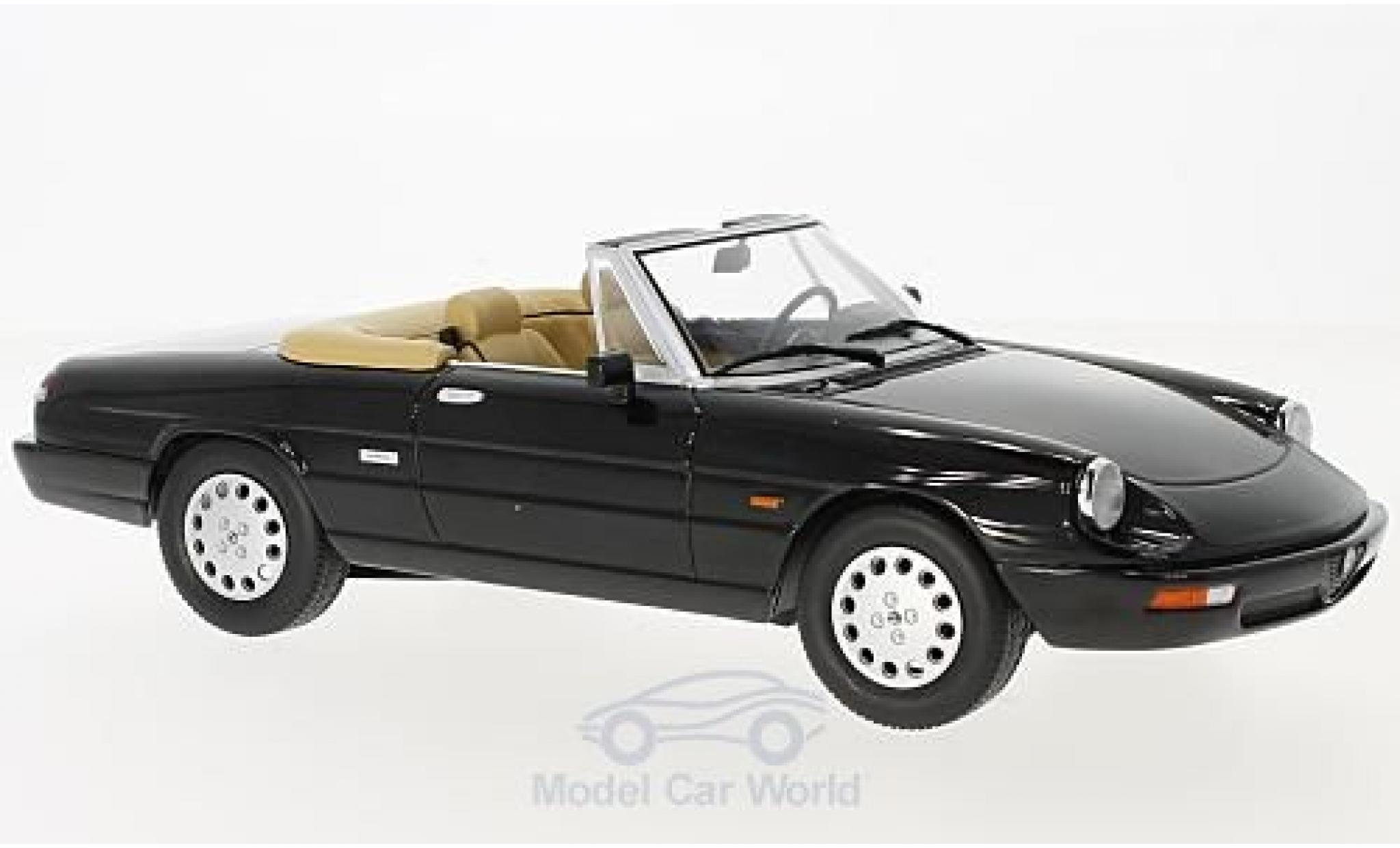 Alfa Romeo Spider 1/18 KK Scale 4 nero 1990 modellino in miniatura