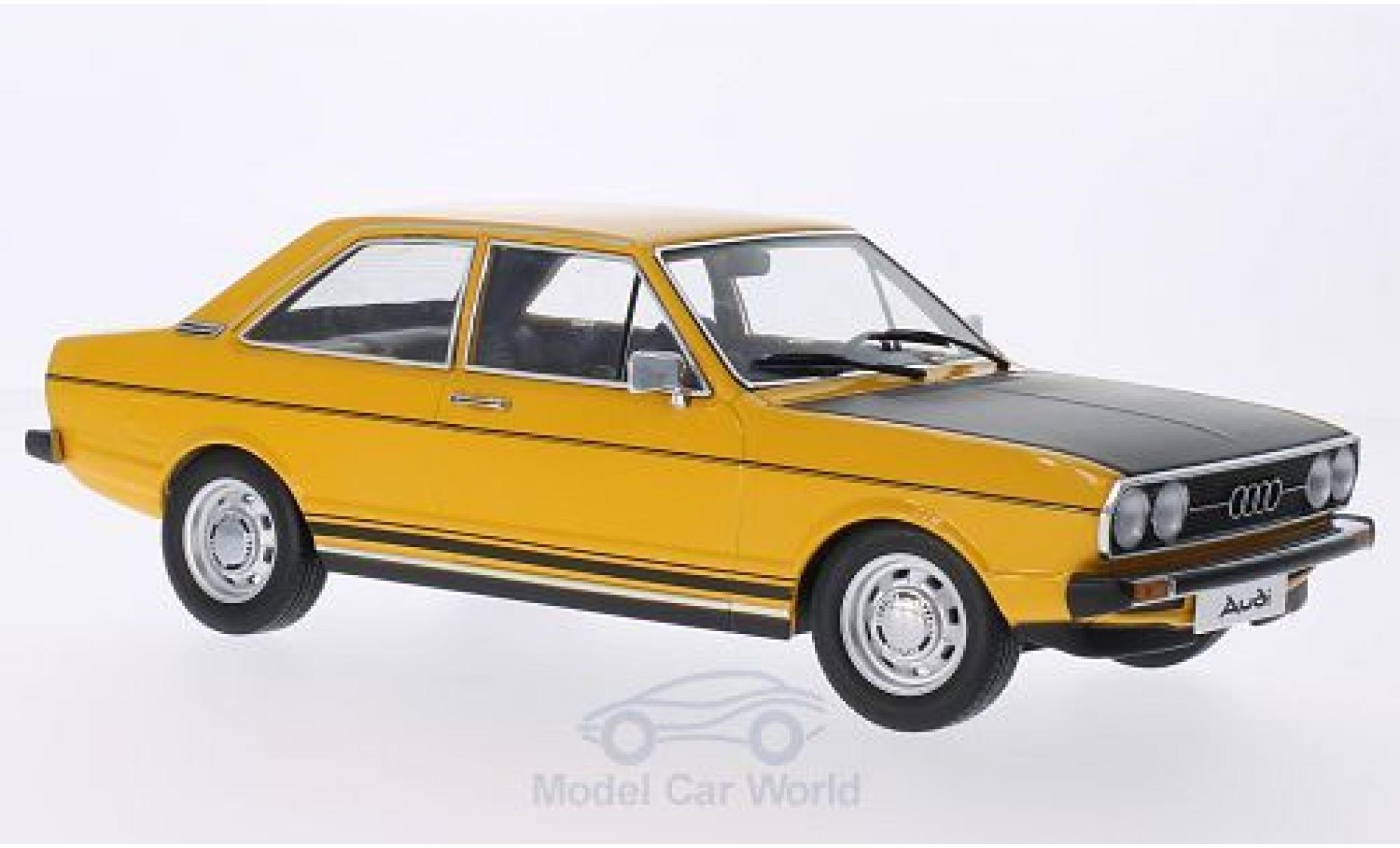 Audi 80 1/18 KK Scale GTE giallo/matt-nero Türen und Hauben sind nicht zu öffnen modellino in miniatura