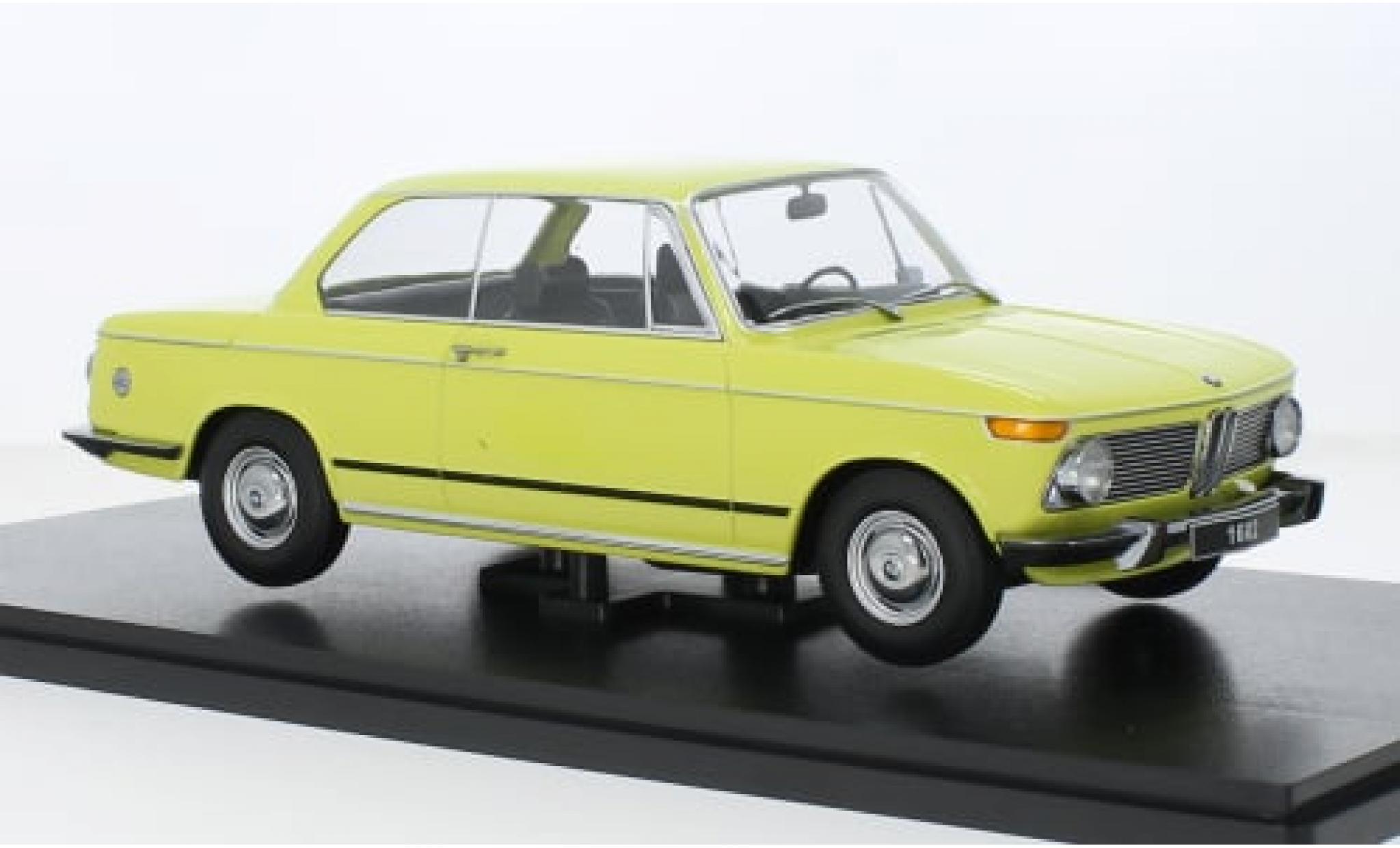 Bmw 1602 1/18 KK Scale gelb 1971 1:18 modellino in miniatura