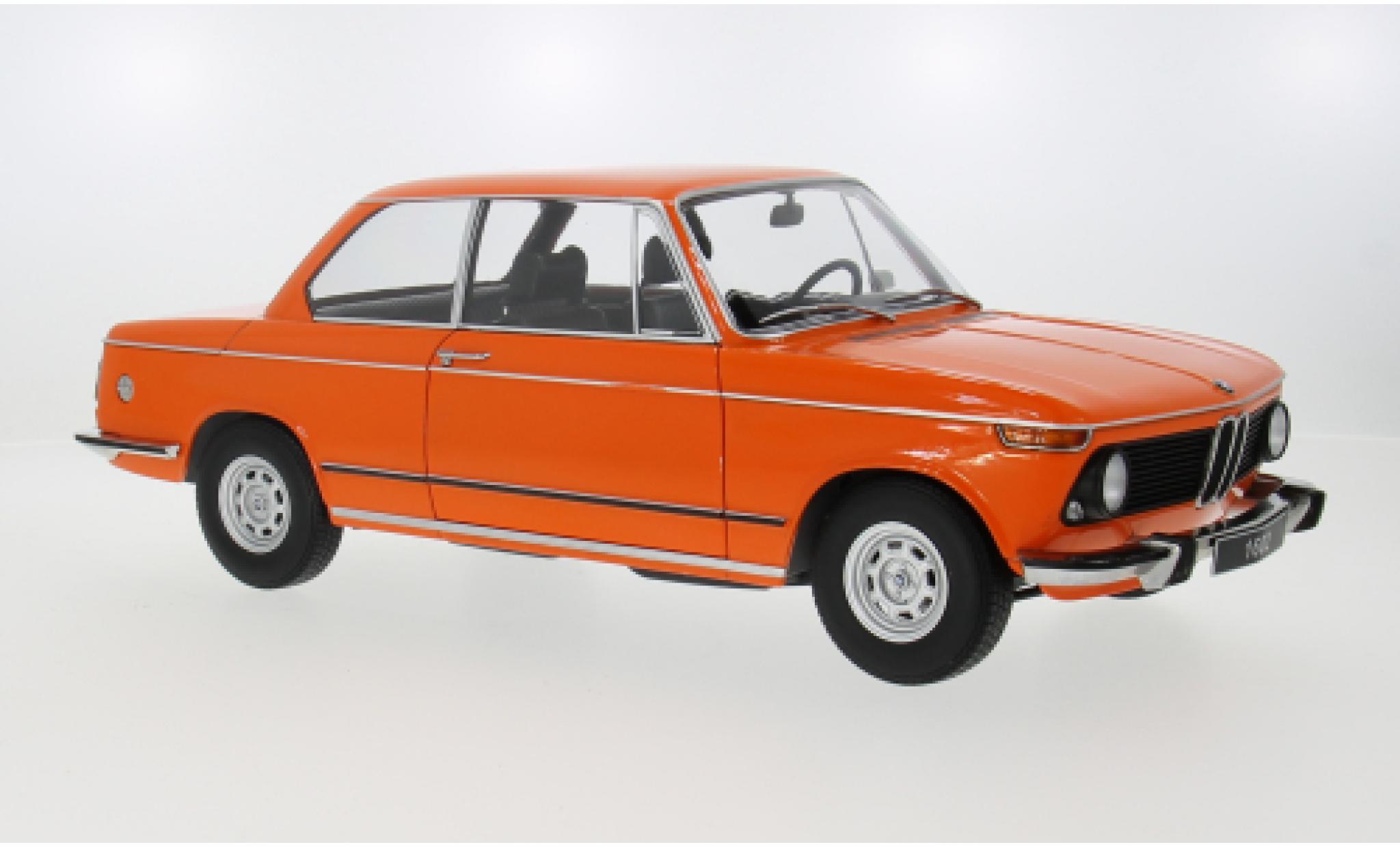 Bmw 1602 1/12 KK Scale orange 1974 1:12 modellino in miniatura