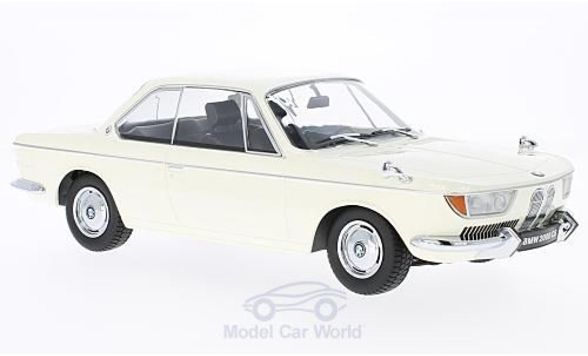 Bmw 2000 CS 1/18 KK Scale CS beige 1965 modellino in miniatura